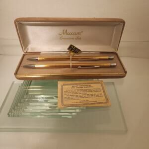 Vintage Maxam Executive Pen Set with Warranty/box